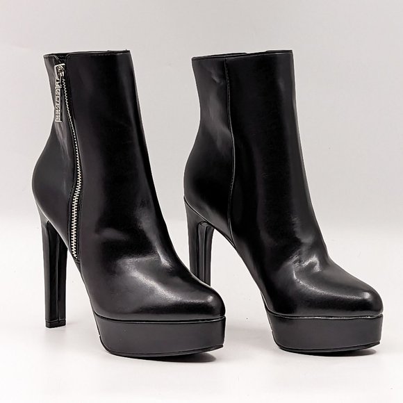 Guess Shoes Guess Women Dejah Vegan Leather Zip Platform Dressy